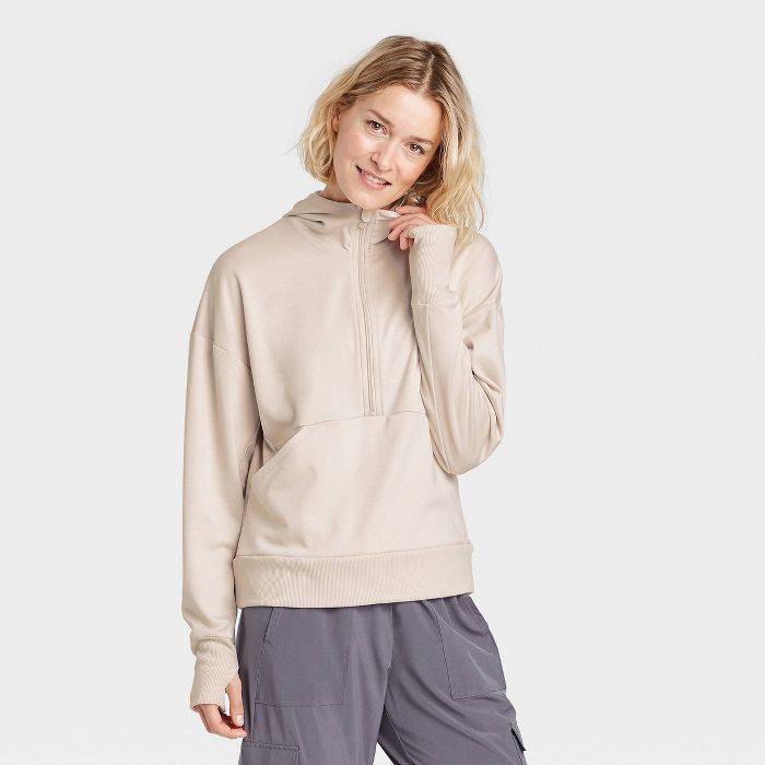 Women's Ponte 1/2 Zip Sweatshirt - All in Motion™ | Target