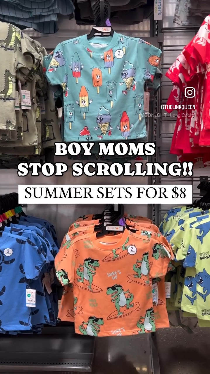 Boys summer two-piece sets for under $8!!! ☀️🦈🦀🏝️🍦🕶️🐢 

walmart finds / garanimals / toddler outfits / baby / kids / modern / retro / shorts / graphic shirt 

#LTKStyleTip #LTKxWalmart #LTKKids