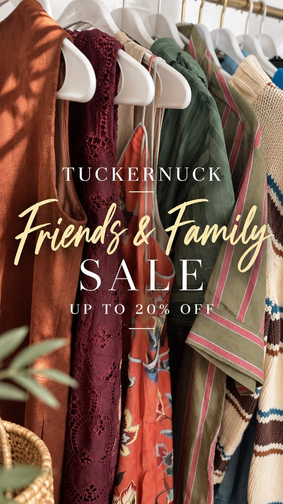 Tuckernuck Sale is here! Use code FAMILY for to save 20% on your order!