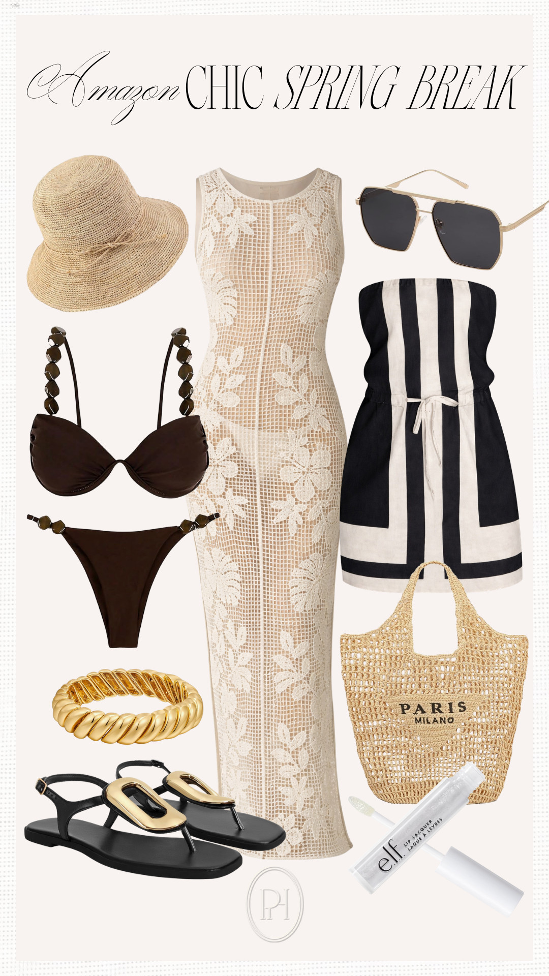 Super chic spring break looks from Amazon!

spring break style, spring break outfit, spring break fashion, vacation looks, vacation style, vacation outfit, summer style, poolside looks, beach look, summer fashion, summer style, summer looks, bucket hat, straw hat, sun hat, sunglasses, mesh dress, vacation dress, resort wear, resort style, black bikini, swimsuit, swimwear, bathing suit, black sandals, beach tote, tote bag, summer handbag, lip gloss, lip oil, gold bangle bracelet 

 #LTKootd #LTKSwim #LTKTravel