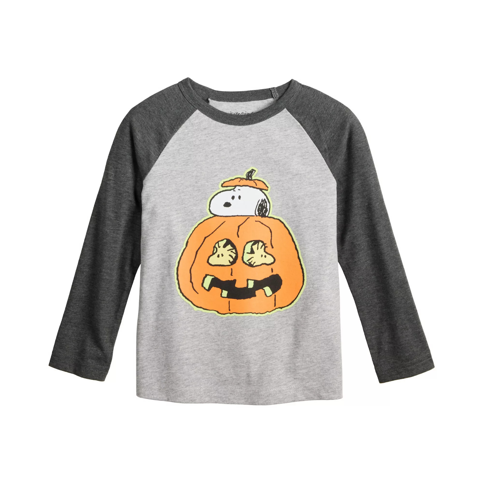 Baby & Toddler Boy Jumping Beans® Peanuts Snoopy & Woodstock Pumpkin Long Sleeve Graphic Tee | Kohl's