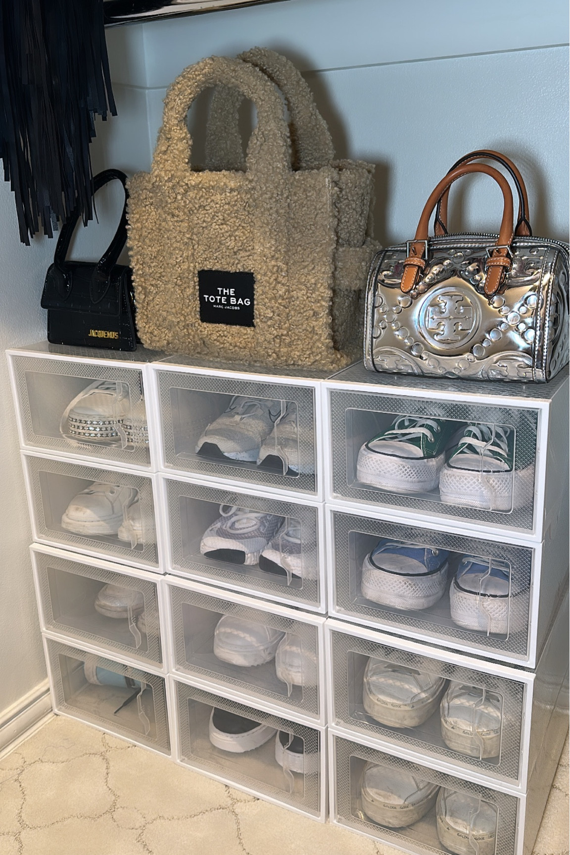 CLOSET ORGANIZATION CHECKKK🕺🏼✨🫶🏼 I saw these on amazon and HAD to try them out and y’all… they are worth the hype! This made my closet feel so clean and organized and I’ve already ordered more to do the rest of my shoes!🤪

#LTKhome #LTKfindsunder50 #LTKshoecrush