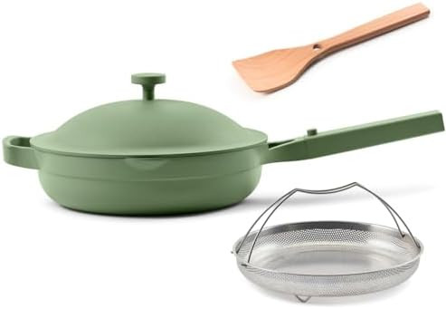 Our Place Always Pan 2.0-10.5” (2.6 Qt) Nonstick, Toxin-Free Ceramic Cookware | Patented 10-in-... | Amazon (US)