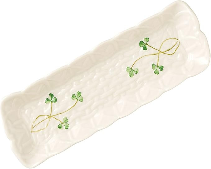 Belleek 2083 Shamrock Mint Tray | Amazon (US)