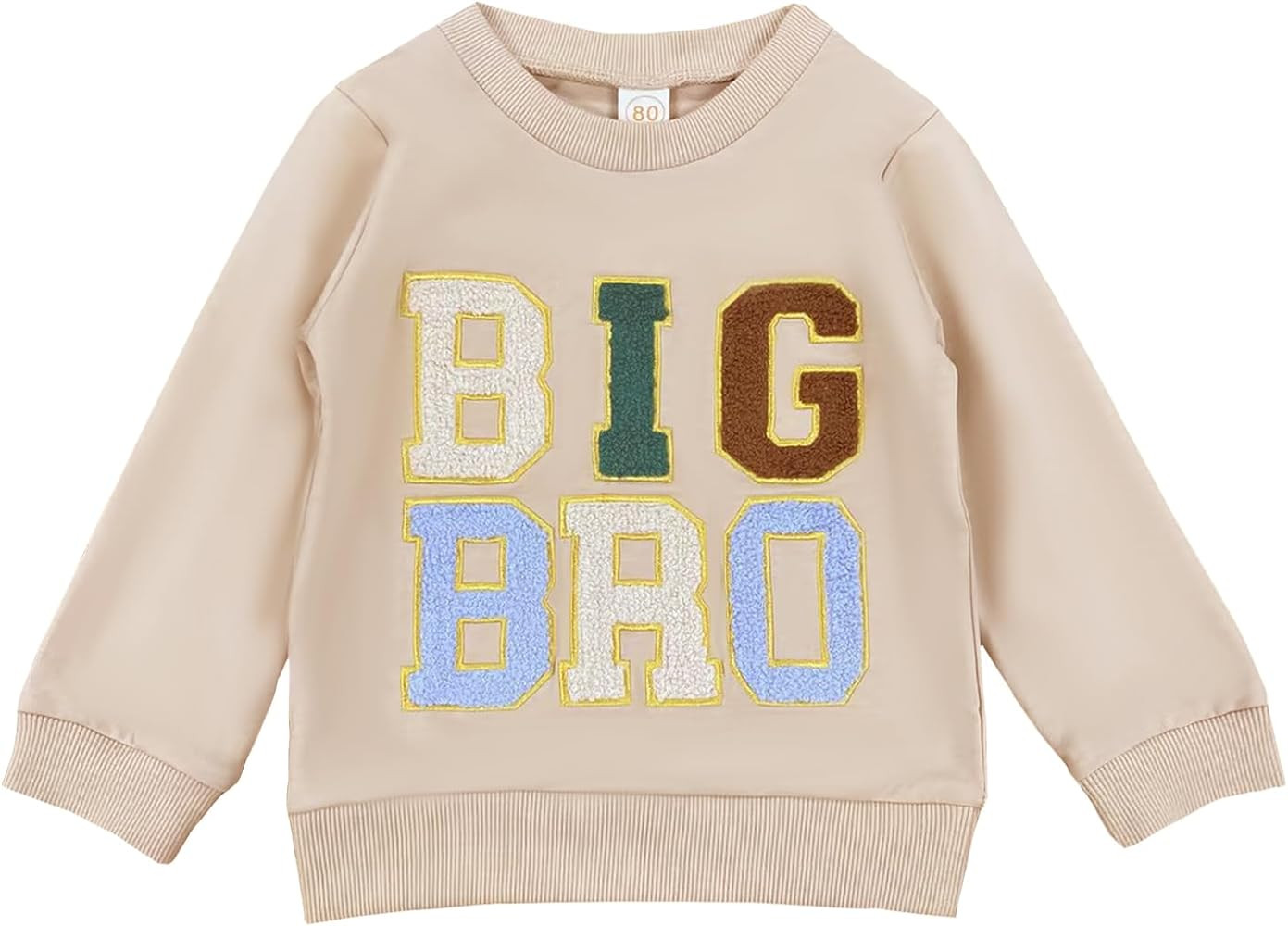 Toddler Baby Boy Girl Matching Clothes Big Sis Bro Crewneck Sweatshirt Oversized Sweater Outfits | Amazon (US)