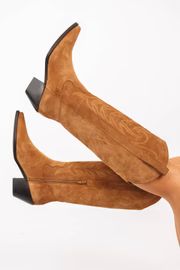 Agency Tall Western Boots - Tan | The Impeccable Pig