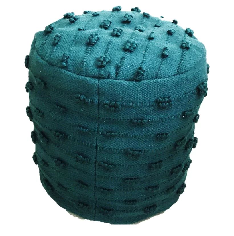Better Homes & Gardens French Knot Round Outdoor Pouf, 16" x 16" x 16", Teal, Single Pouf | Walmart (US)