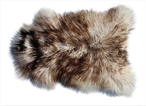 Genuine Icelandic Sheepskin Rug Throw (Shade of Brown - Curly Pile) | Amazon (US)