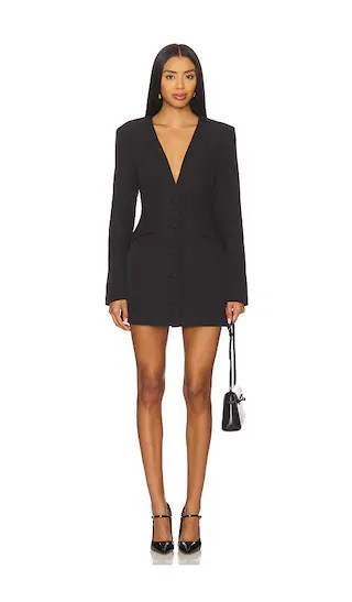 Elizabeth Blazer Dress in Black | Revolve Clothing (Global)