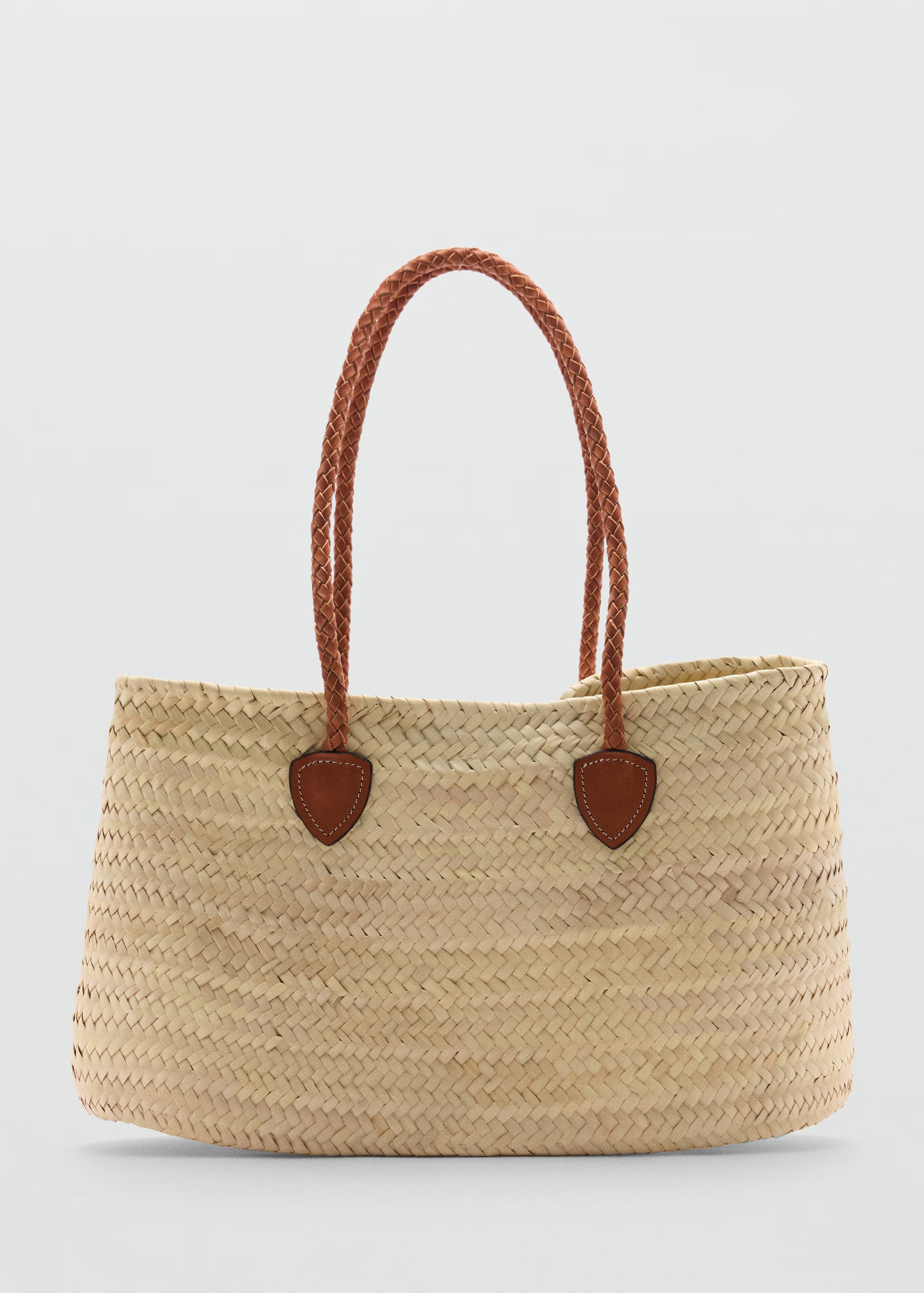 Double strap basket bag | MANGO (US)