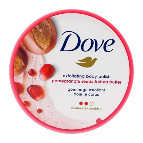 Dove Scrub Pomegranate & Shea Butter For Silky, Soft Skin Body Scrub Exfoliates and Provides Lasting Nourishment 10.5 oz | Amazon (US)