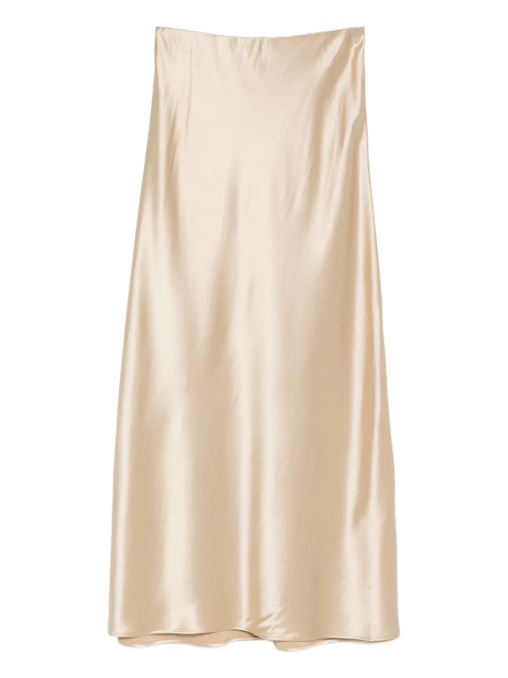 By Malene Birger satin-effect straight maxi skirt - Gold | Farfetch Global