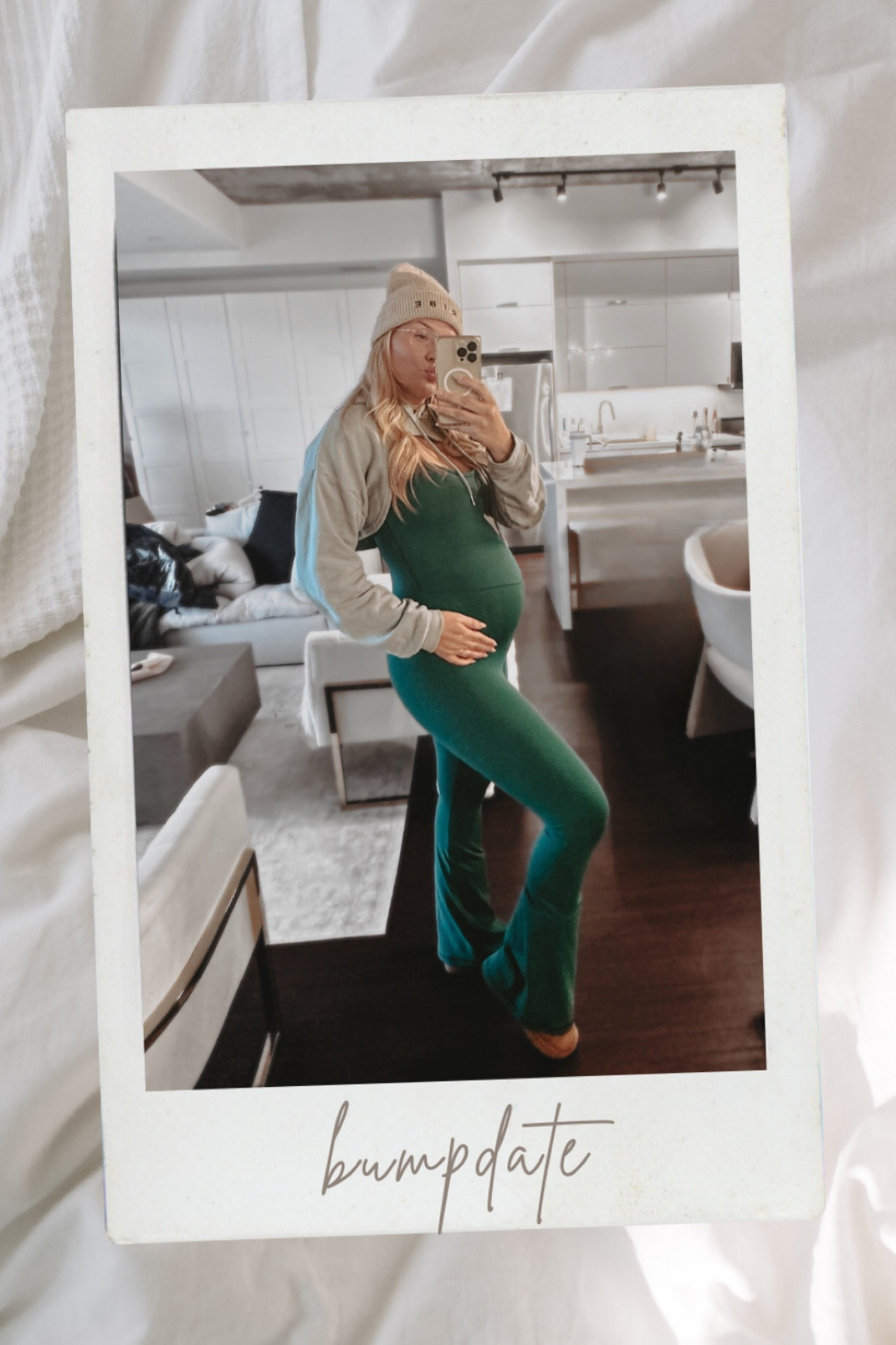 Bumpsuit dupe. Obsessed with this jumpsuit. I have it in 3 colors now!! I am wearing my normal size as the material is stretchy. I did size up on one of them and the fit is pretty similar just not as much compression. ANDDD they are currently on sale!! ✨BoNuS✨

#maternityfit


#LTKbump #LTKsalealert #LTKSeasonal