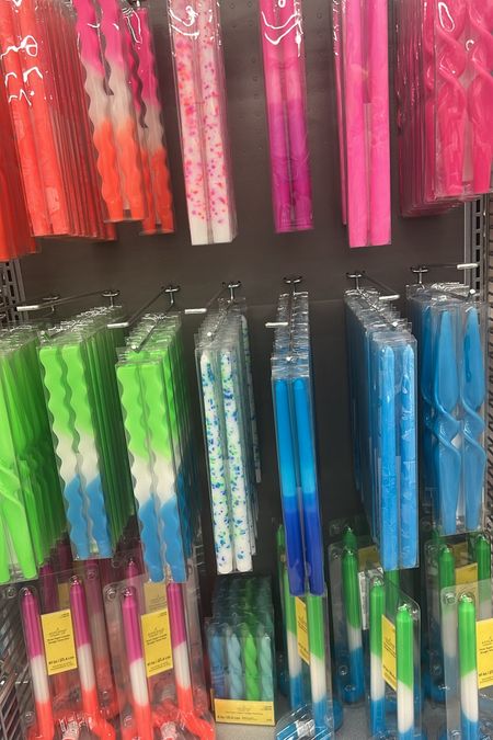 Shine Bright 🕯️ 🩷💙💚🧡
… so many cute taper candles and on sale, most of these for under $4! Love the colors! Seen on errands today!


#LTKParties #LTKGiftGuide #LTKHome