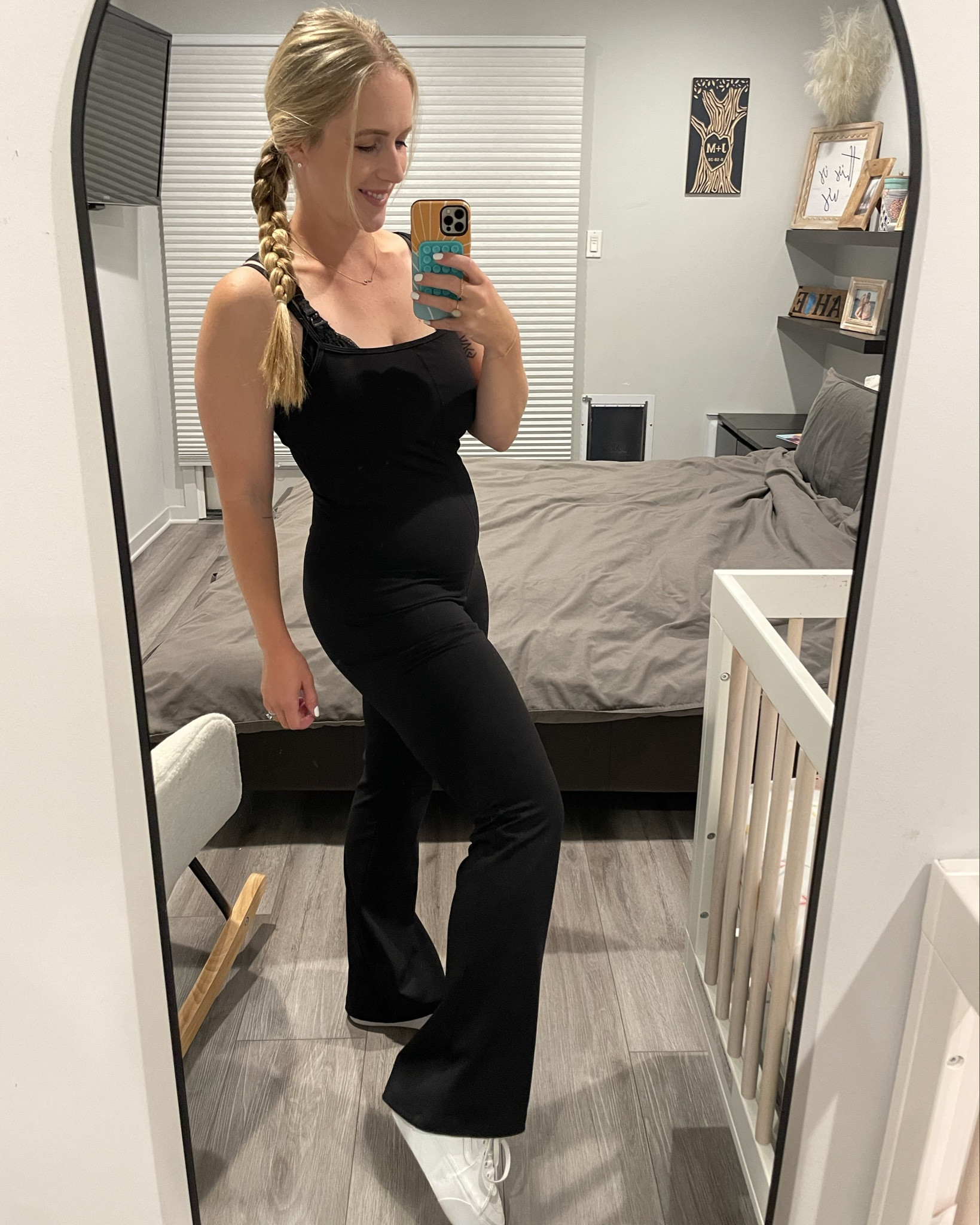 (.)(.) In honor of WBW sharing an outfit that I found super helpful for nursing and traveling with the family in. I love how stretchy it is and forgiving in this postpartum body. Having a baby has changed everything so I’m always looking for practical and cute things to wear. I love the flare bottoms! I’m wearing a size Large. 

#LTKBaby #LTKMidsize #LTKTravel