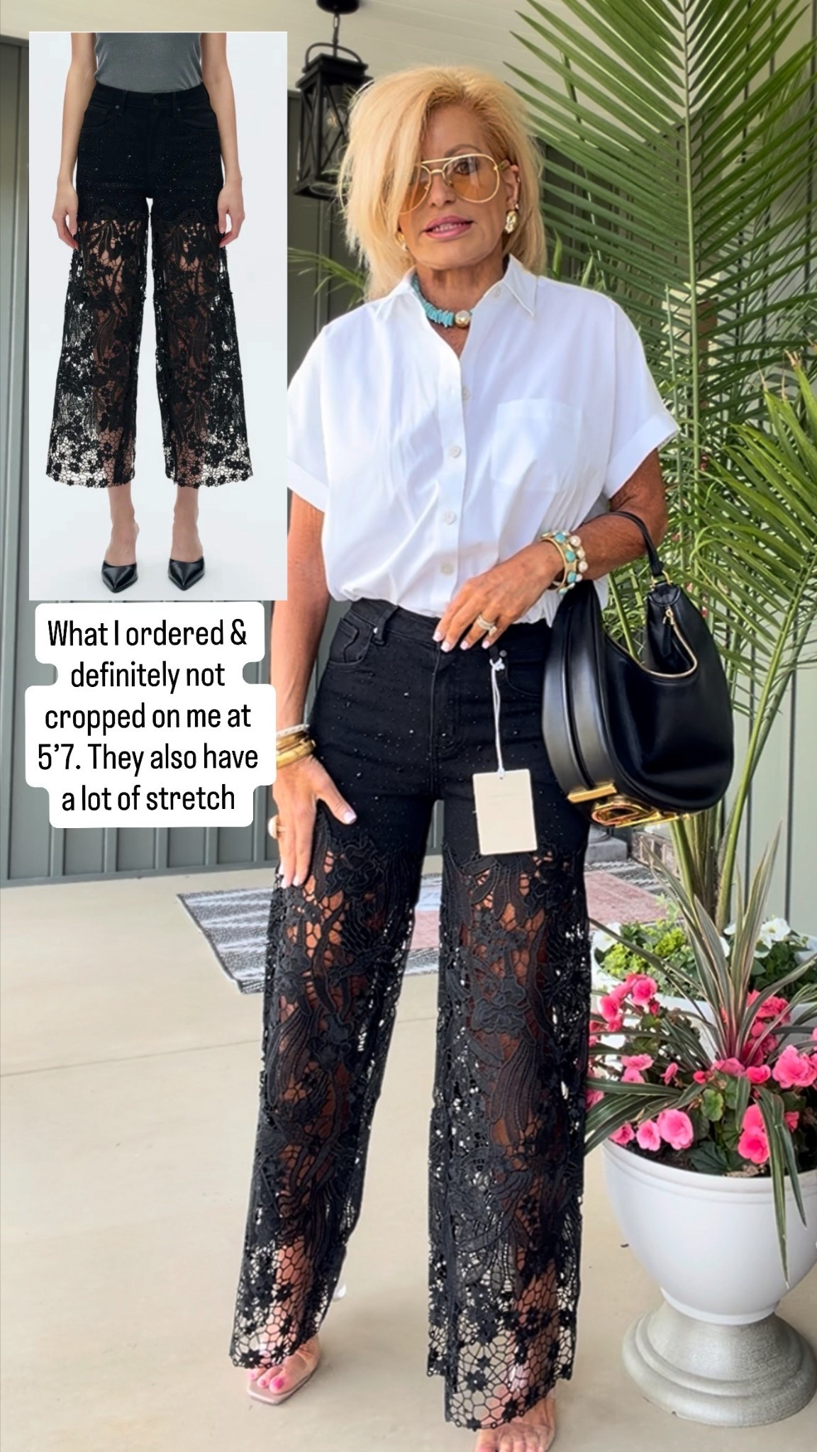 I’m 5’7 I can wear a 26 or 27 in this Jean they have so much stretch 

#LTKstorytime #LTKOver40 #LTKgrwm