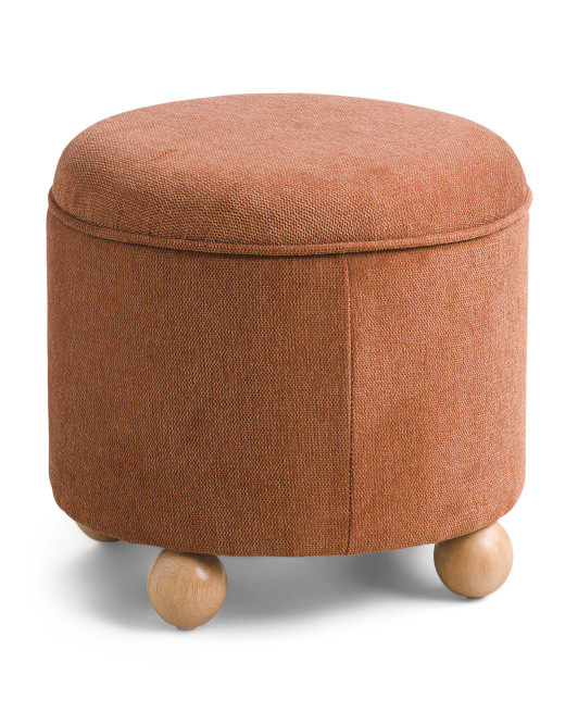 Laurel Linen Storage Ottoman | TJ Maxx