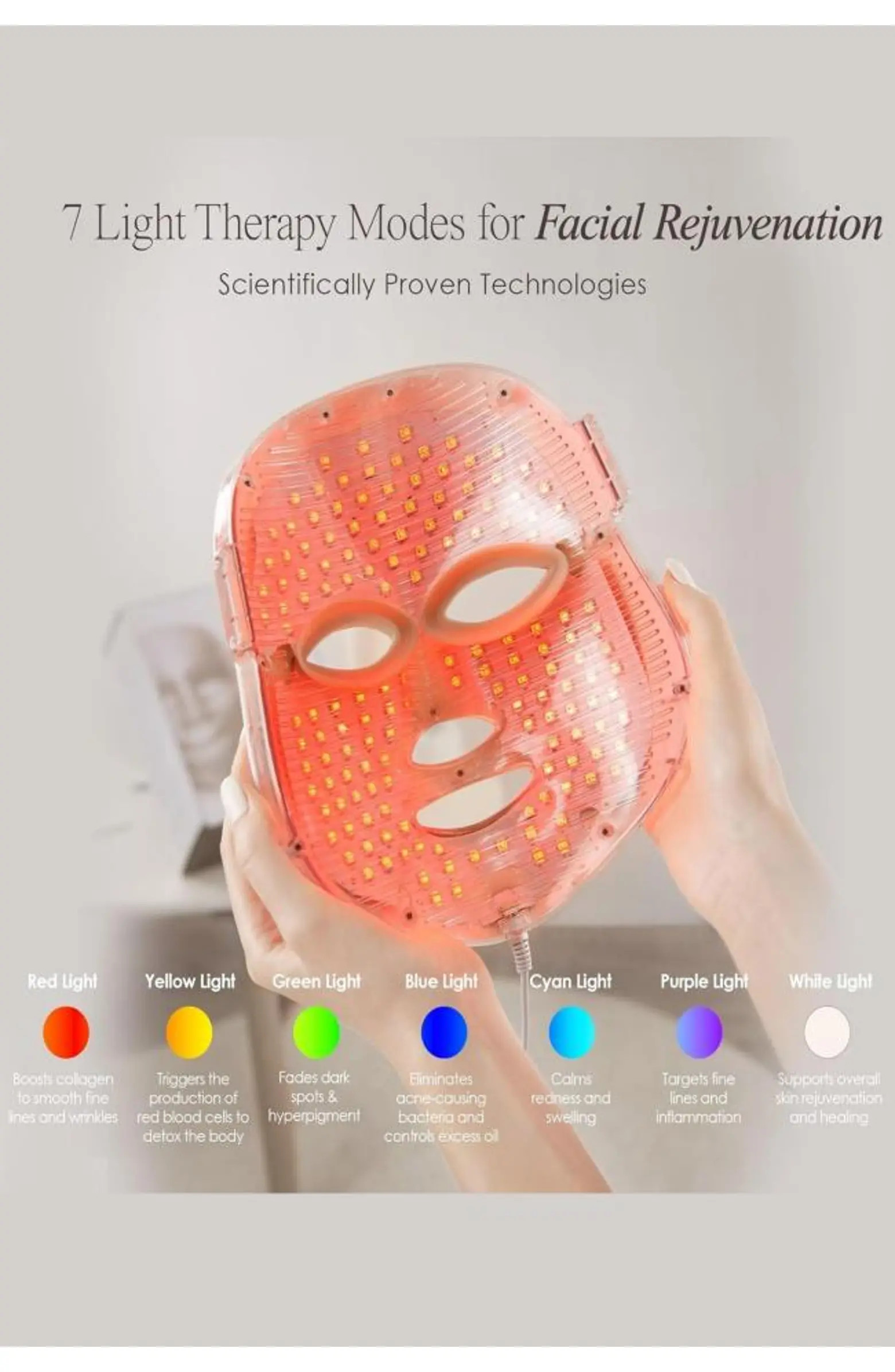 LED Face Mask - 7-Color Light Therapy | Nordstrom