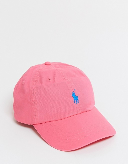 Polo Ralph Lauren – Cap mit Polospieler-Logo in Neonrosa | ASOS (Global)