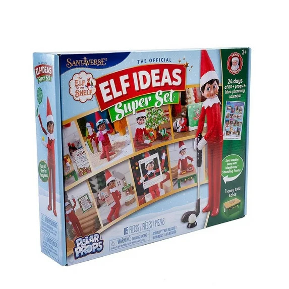 Polar Props The Elf on the Shelf 3+ Elf Ideas Super Set 85 Pieces 1 ea | Walmart (US)