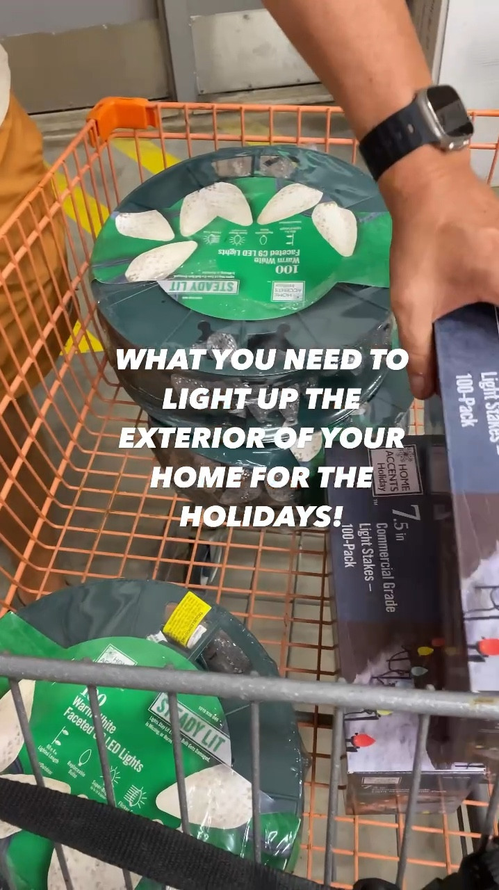 We bought everything we need for our home exterior Christmas lights from the Home Depot!  Sharing everything from the house lights, the stakes and the net lights we used for our trees!

#thehomedepotpartner @homedepot #thehomedepot #whatareyouworkingon 
Christmas lights / exterior lighting / Christmas decor / holiday decor / Christmas decorations / holiday porch 

#LTKCyberWeek #LTKHome #LTKHoliday