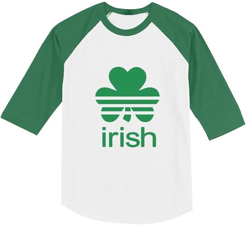 Irish Shamrock St. Patrick's Day Clover Toddler Raglan 3/4 Sleeve Baseball Tee | Amazon (US)
