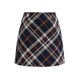 Trendy Plaid Mini Bud Skirt | Chicwish