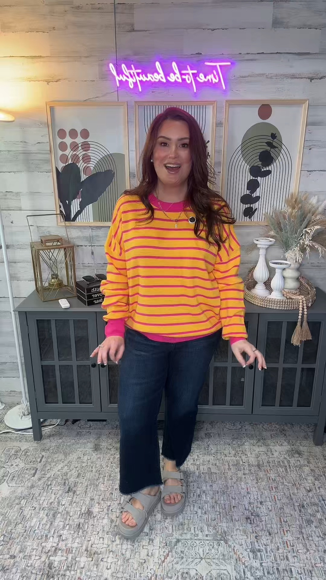 Add white denim to this mid weight sweater! So good! 

#LTKOver40 #LTKMidsize #LTKStyleTip