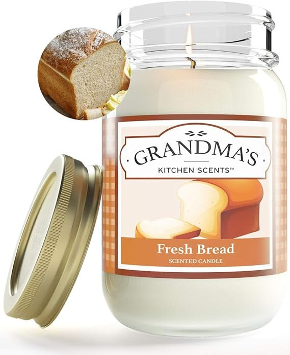 Fresh Baked Bread Scented Candles for Home | Non Toxic Long Lasting Soy Candles | Delicious Scent... | Amazon (US)