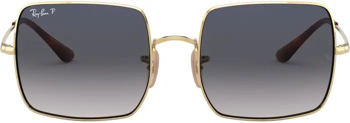 54mm Polarized Gradient Square Sunglasses | Nordstrom