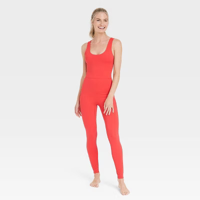 Women's Brushed Sculpt Scoop Neck Bodysuit - All in Motion™ | Target
