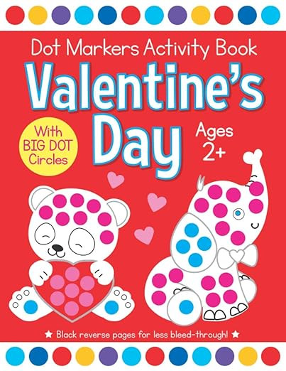 Valentine's Day Dot Markers Activity Book for Ages 2+: Easy Big Dots for Toddler and Preschool Ki... | Amazon (US)