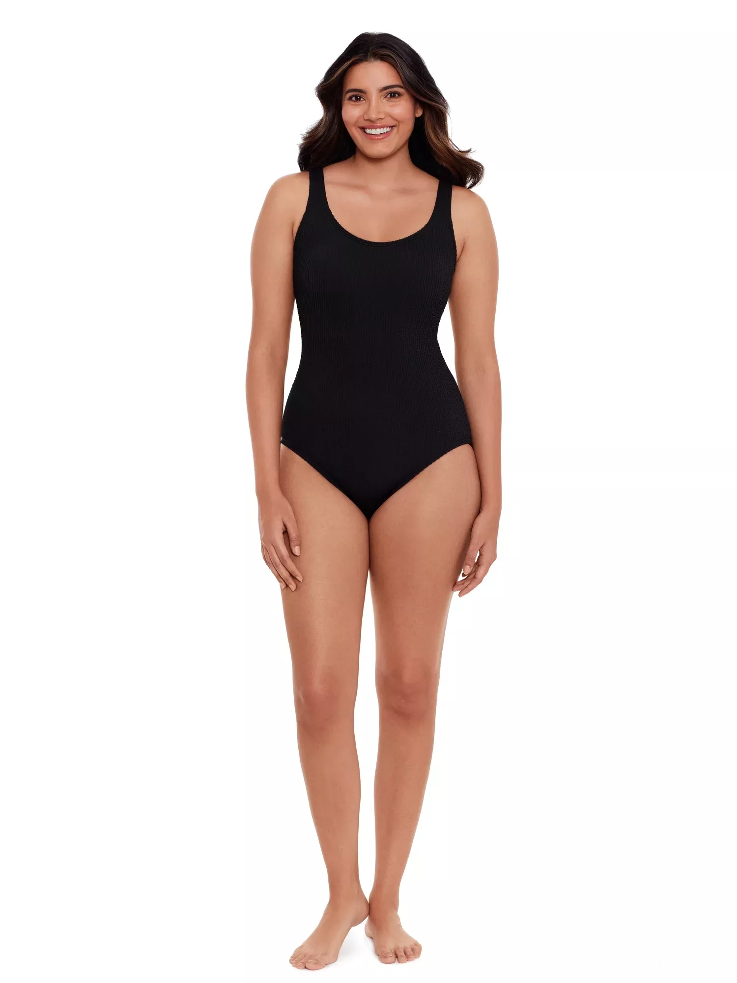 Time and Tru Women's and Women's Plus Size O Ring One Piece