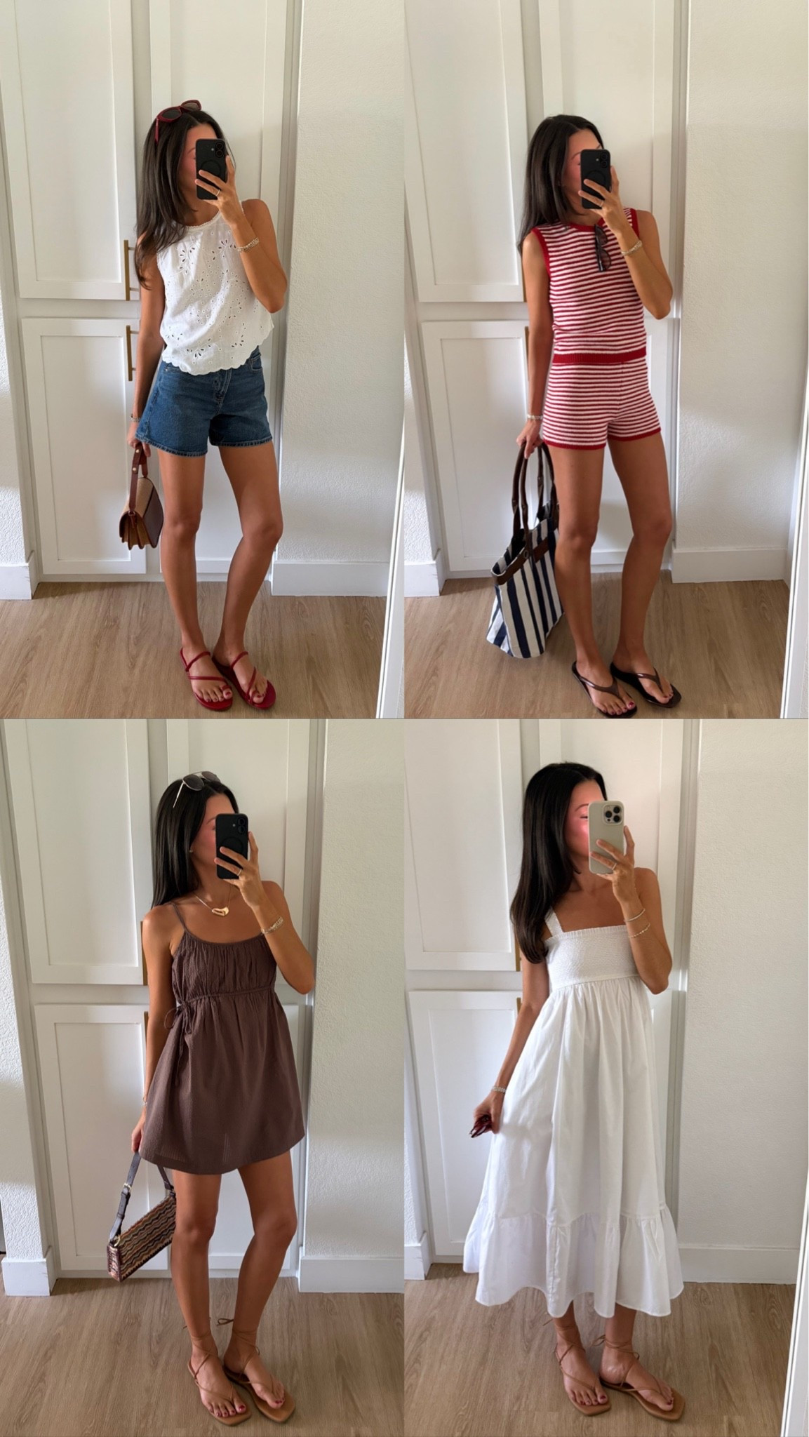 New summer favorites from @abercrombie! I am 5’7” and wear a size XS regular in tops/dresses, I wear a small in YPB activewear, and 25 in Abercrombie denim and shorts! #abercrombiepartner