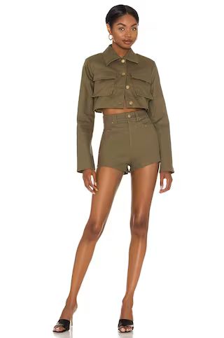 h:ours Midtown Shorts in Army Green from Revolve.com | Revolve Clothing (Global)