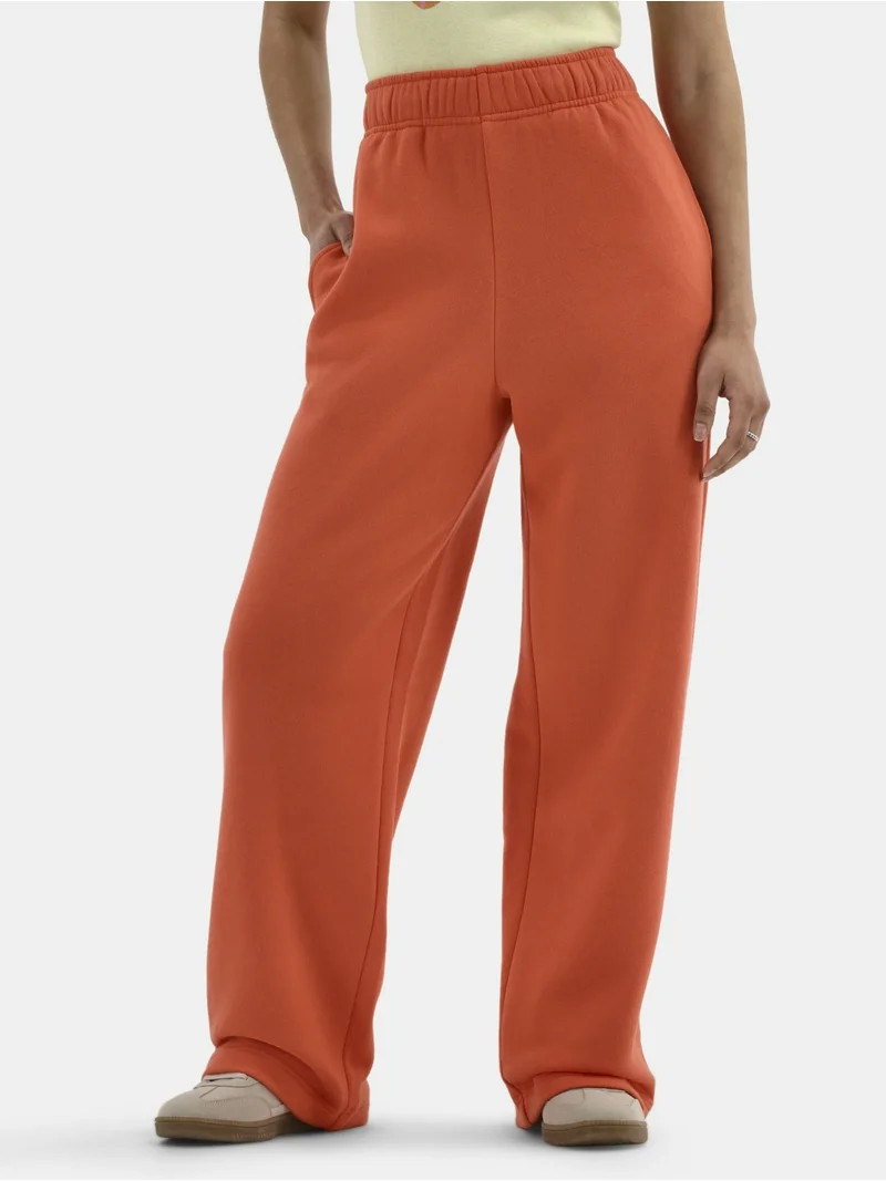 No Boundaries Soft Fleece Wide Leg Pants, 30” Inseam, 1 or 2-Pack, Women’s | Walmart (US)