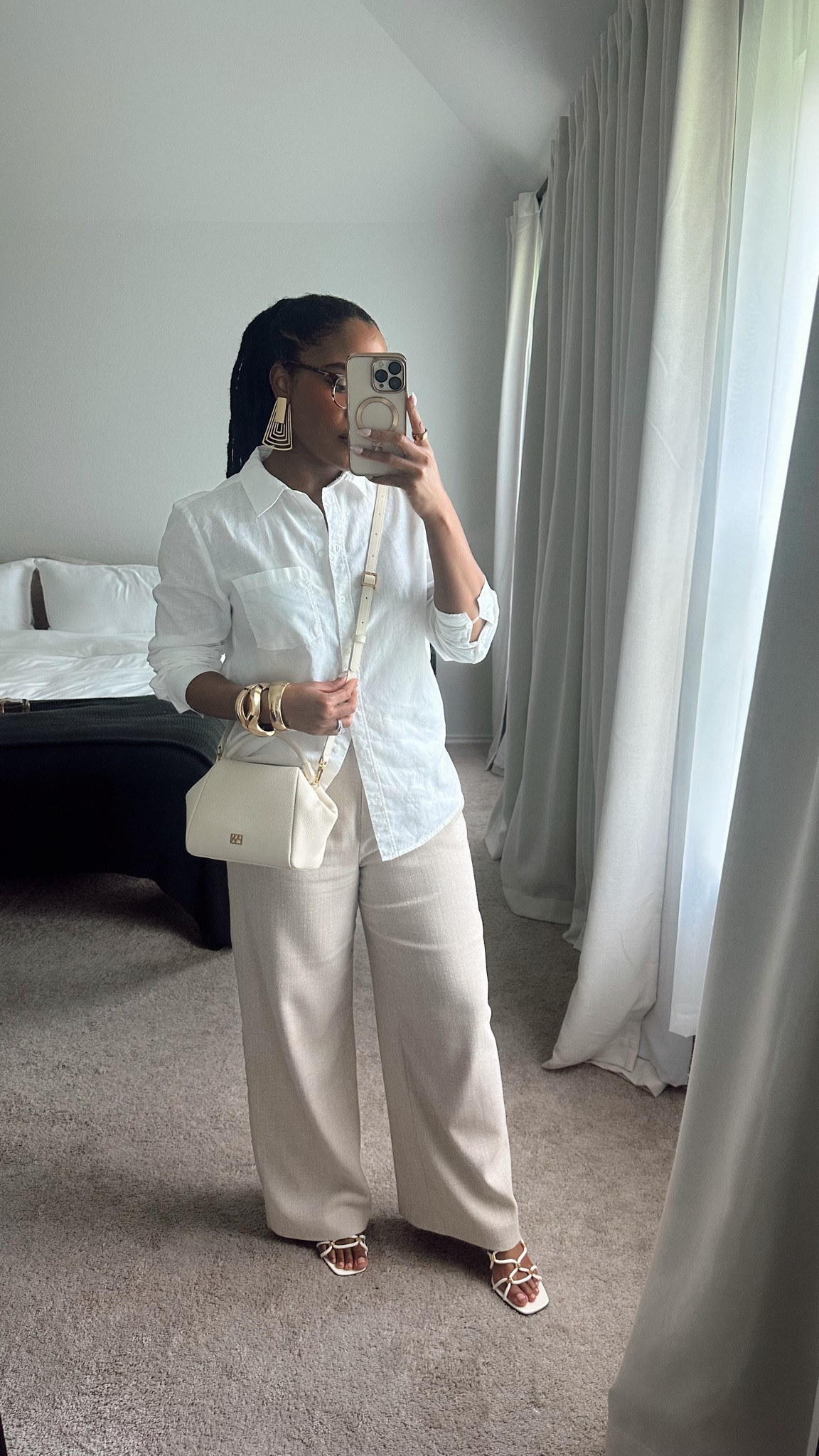 White linen monochrome outfit | Paris’s Wang bag

#LTKWorkwear #LTKStyleTip