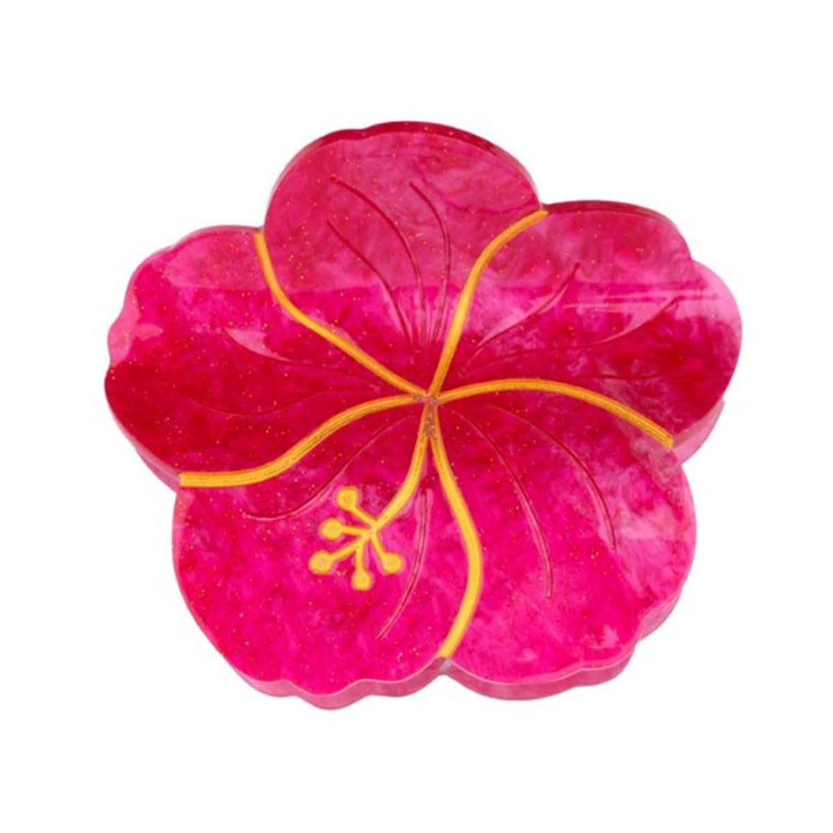 Hibiscus Claw Clip,Acetate Hair Clips,Small Hair Clips for Women | Amazon (US)