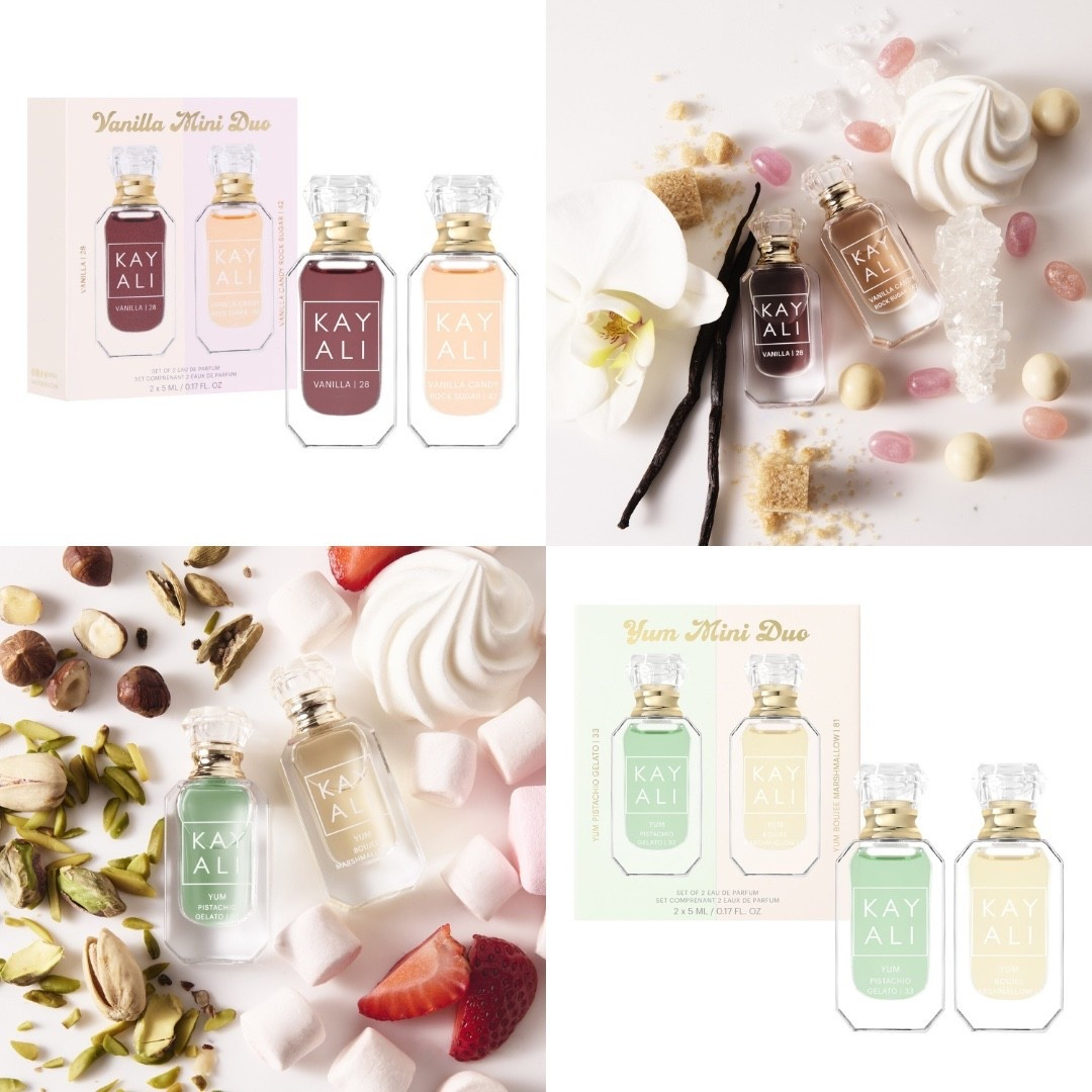 🌟KAYALI MINI DUO🌟

Sul sito di @sephoraitalia sono disponibili due nuovi mini cofanetti con i profumi più amati di @kayali:
- Vanilla Mini Duo, con l’iconico Vanille | 28 Eau de Parfum e il delizioso Vanille Candy Rock Sugar | 42 Eau de Parfum;
- Yum Mini Duo, con il delizioso Yum Pistachio Gelato | 33 Eau de Parfum Intense e l’irresistibile Yum Boujee Marshmallow | 81 Eau de Parfum Intense.

Il prezzo del cofanetto è di 28 euro. Vi piacciono questi set?
#kayali #kayaliprofumi #kayaliperfume #kayaliset #kayalivanilla28 #kayaliyumpistachiogelato 