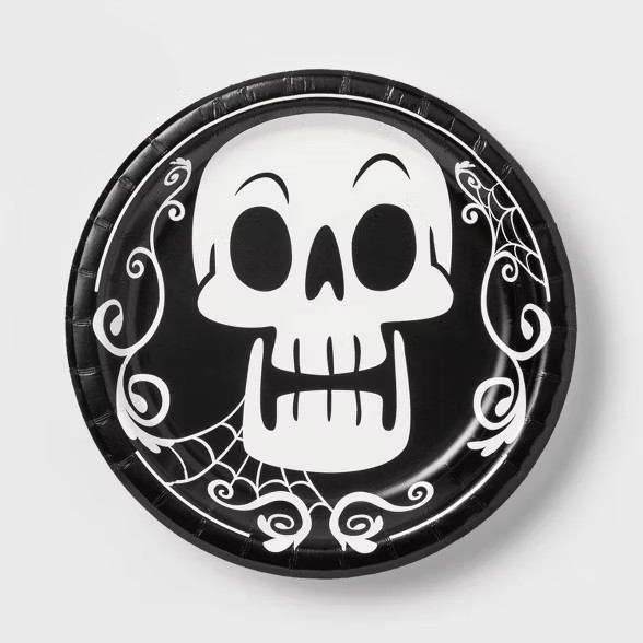 20ct Skull Disposable Halloween Dinner Plates - Hyde & EEK! Boutique™ | Target