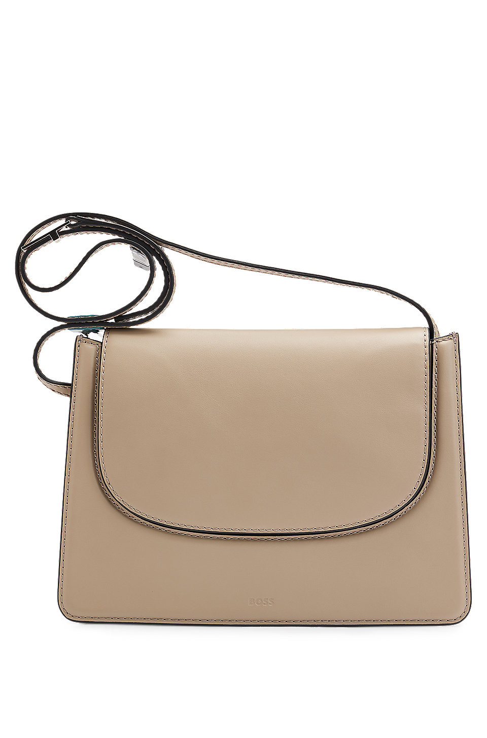 BOSS - Crossbody bag in leather with signature details | Hugo Boss (UK)