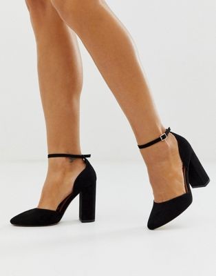 ASOS DESIGN Pleasant high block heels in black | ASOS US