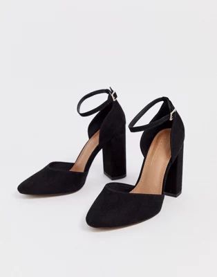 ASOS DESIGN Pleasant high block heels in black | ASOS US