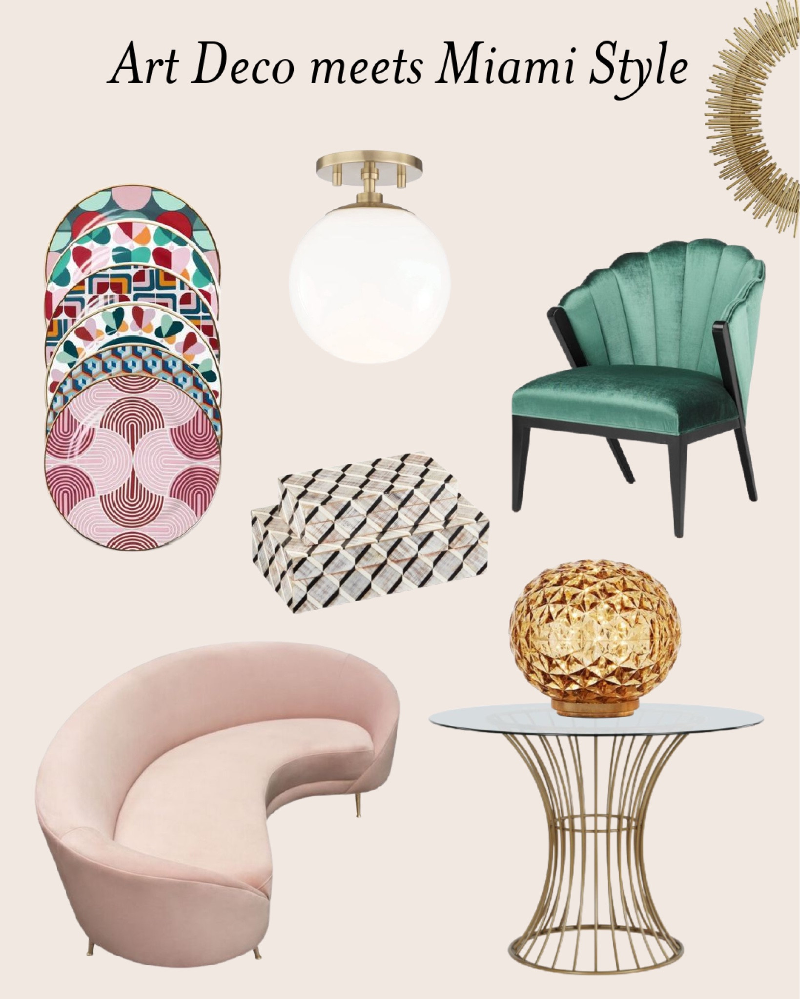 In this interior trend Art Deco meets Miami Modern and their love child seems to be a royal version of the 1950s diner look. 

#LTKhome #LTKstyletip