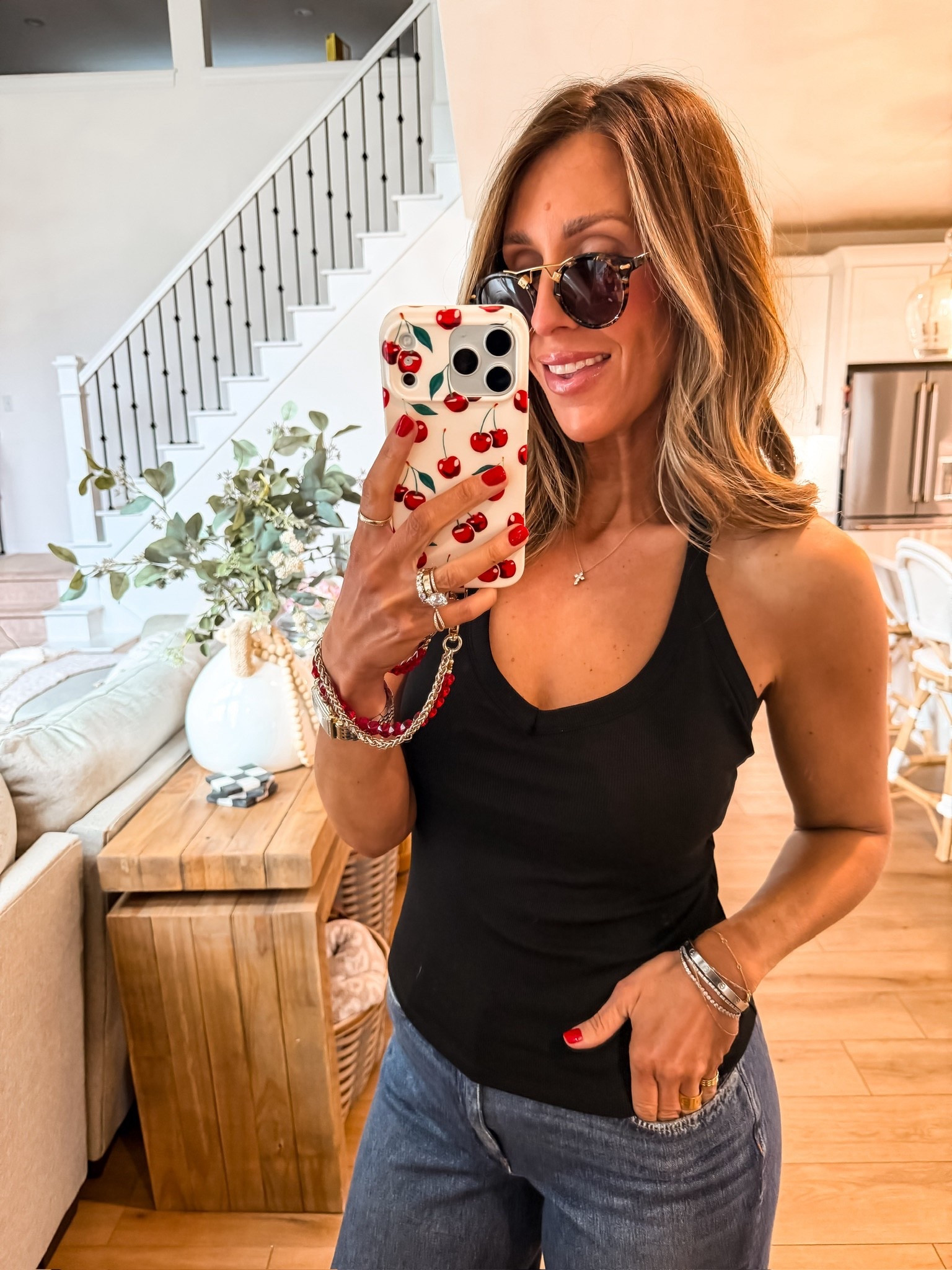 Amazon tank top with a built in bra, Amazon basic, layering piece, Amazon fashion, Amazon spring sale, themominstyle 

#LTKSeasonal #LTKootd