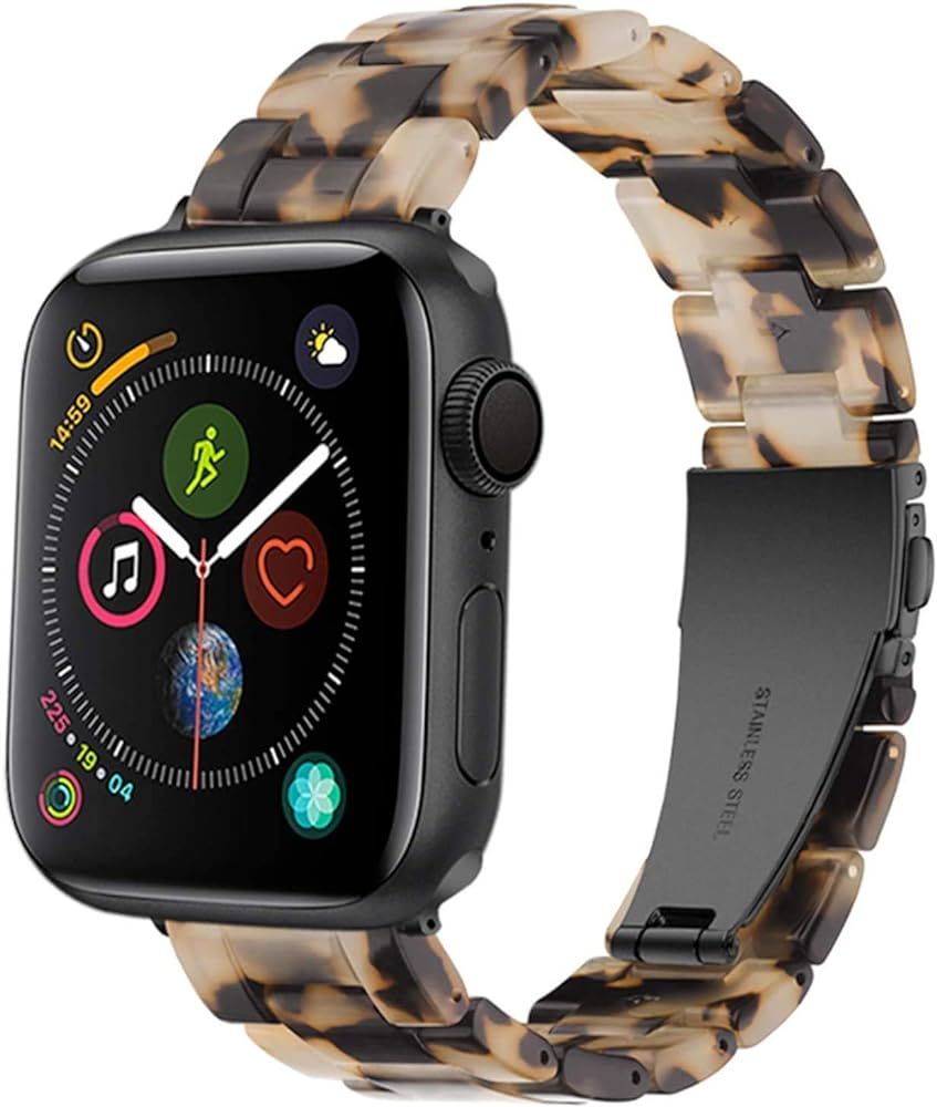 NYENEIL Compatible with Apple Watch Band 38mm 40mm 41mm 42mm 44mm 45mm for iWatch SE Lightweight Res | Amazon (US)