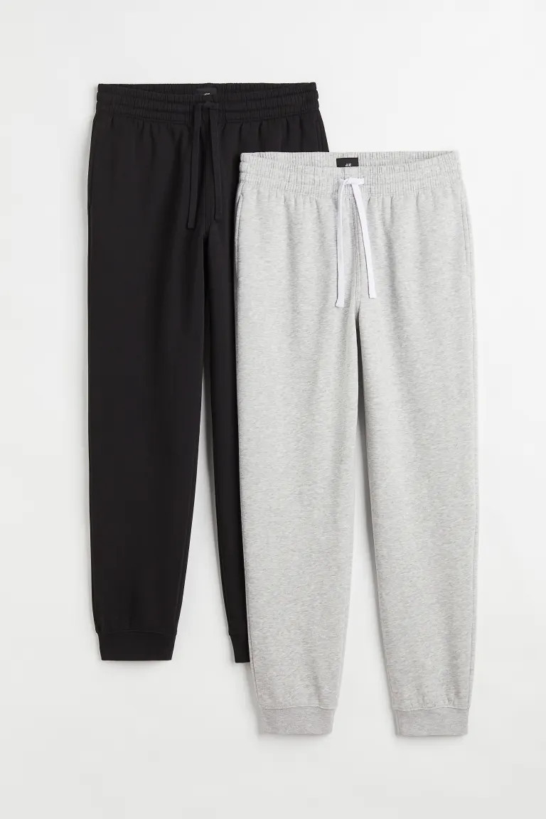 2-pack Regular Fit Sweatpants | H&M (US + CA)