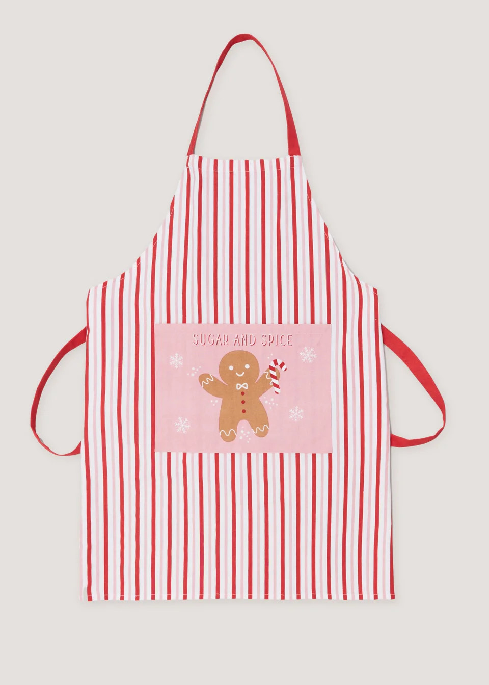 Candy Cane Stripe Gingerbread Apron | Matalan (UK)