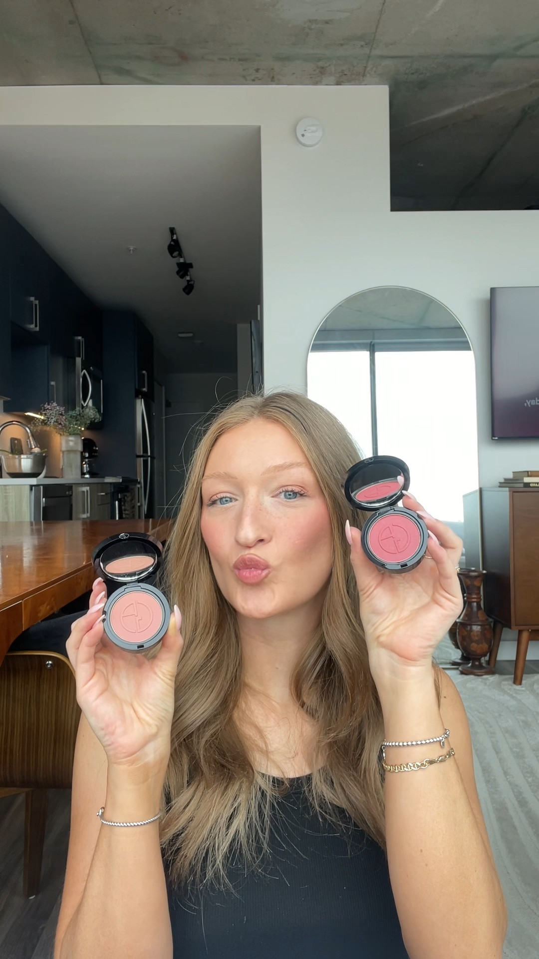 Armani Beuaty got me blushing 🤭 I’m using the ultra pigmented Luminous Silk Glow Blush in shades 11 (IN LOVE) and 61 (DESIRE)

#LTKbeauty