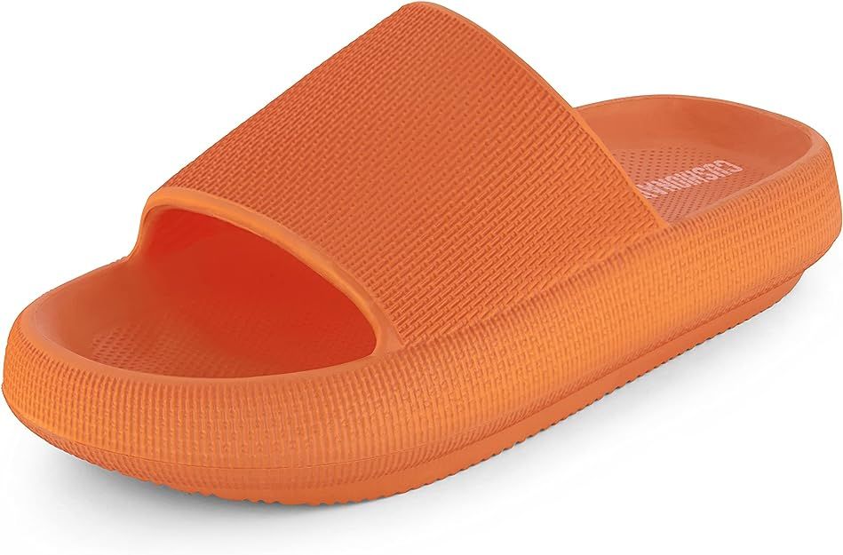 CUSHIONAIRE Women's Feather cloud recovery slide sandals with +Comfort | Amazon (US)